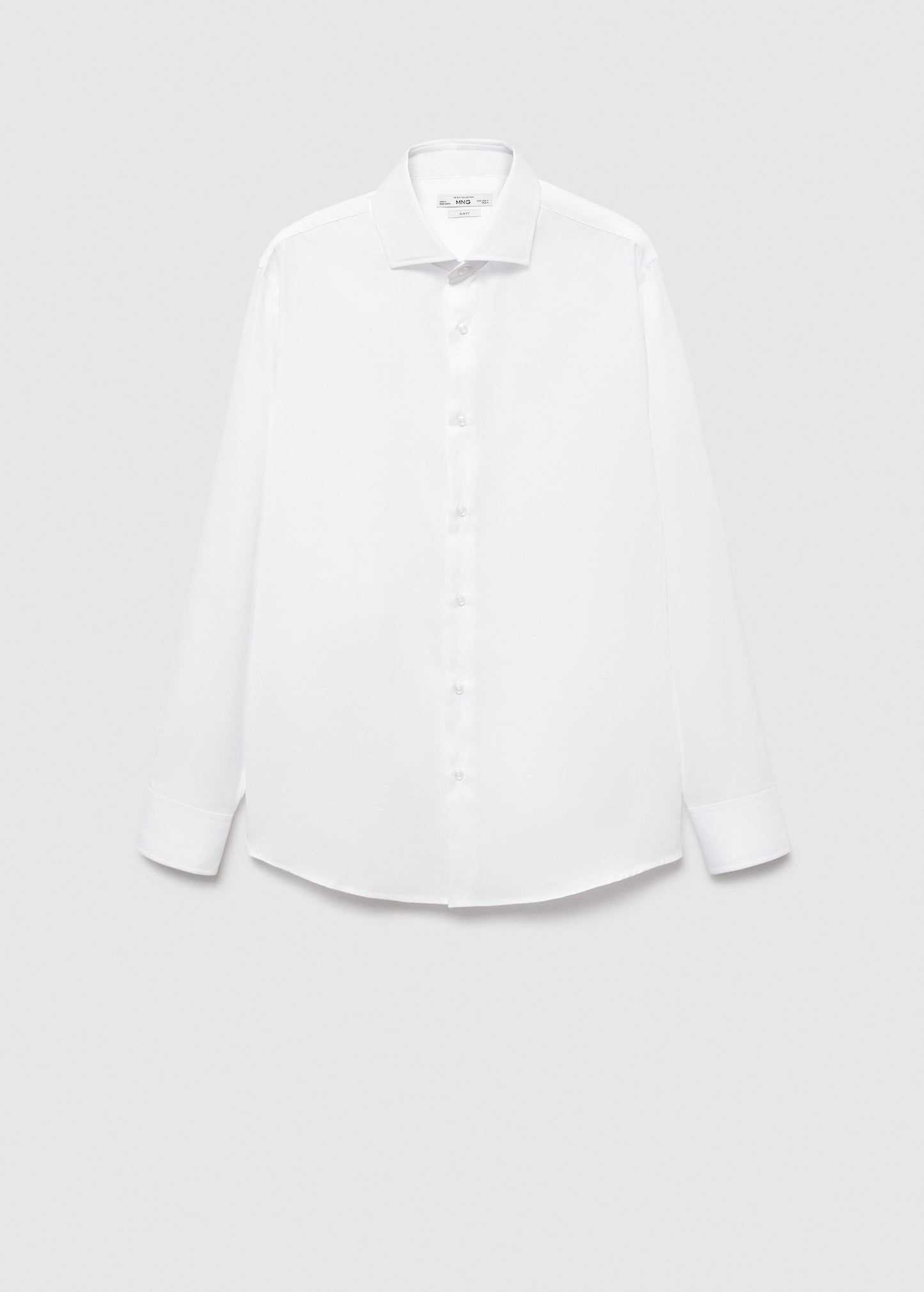 Slim-fit textured cotton suit shirt